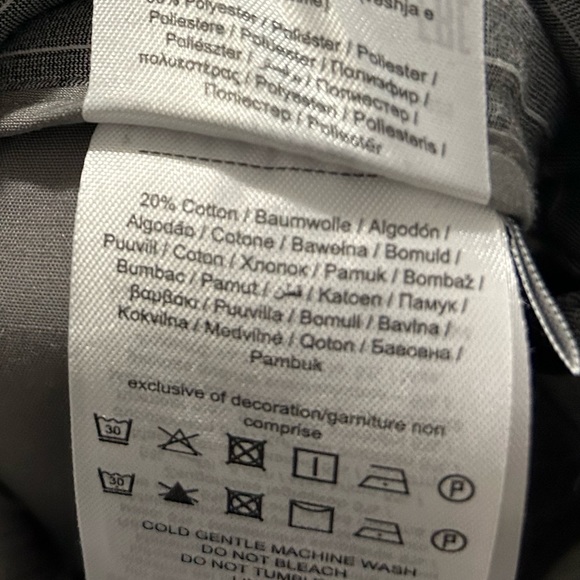 Only & Sons, Men’s Shorts, Grey and White Pinstripes, Size Large - Picture 7 of 8